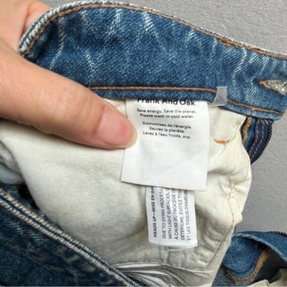 Frank & Oak Karen kick flare fit denim jeans Sz 27 - Picture 7 of 12